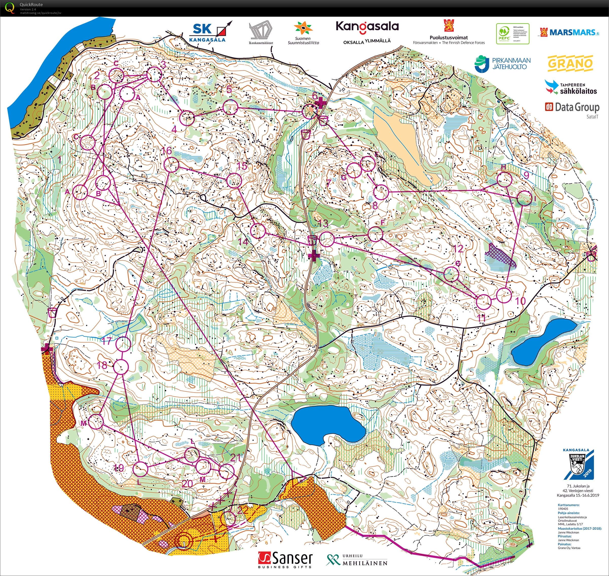 Jukola, sträcka 2 (2019-06-15)