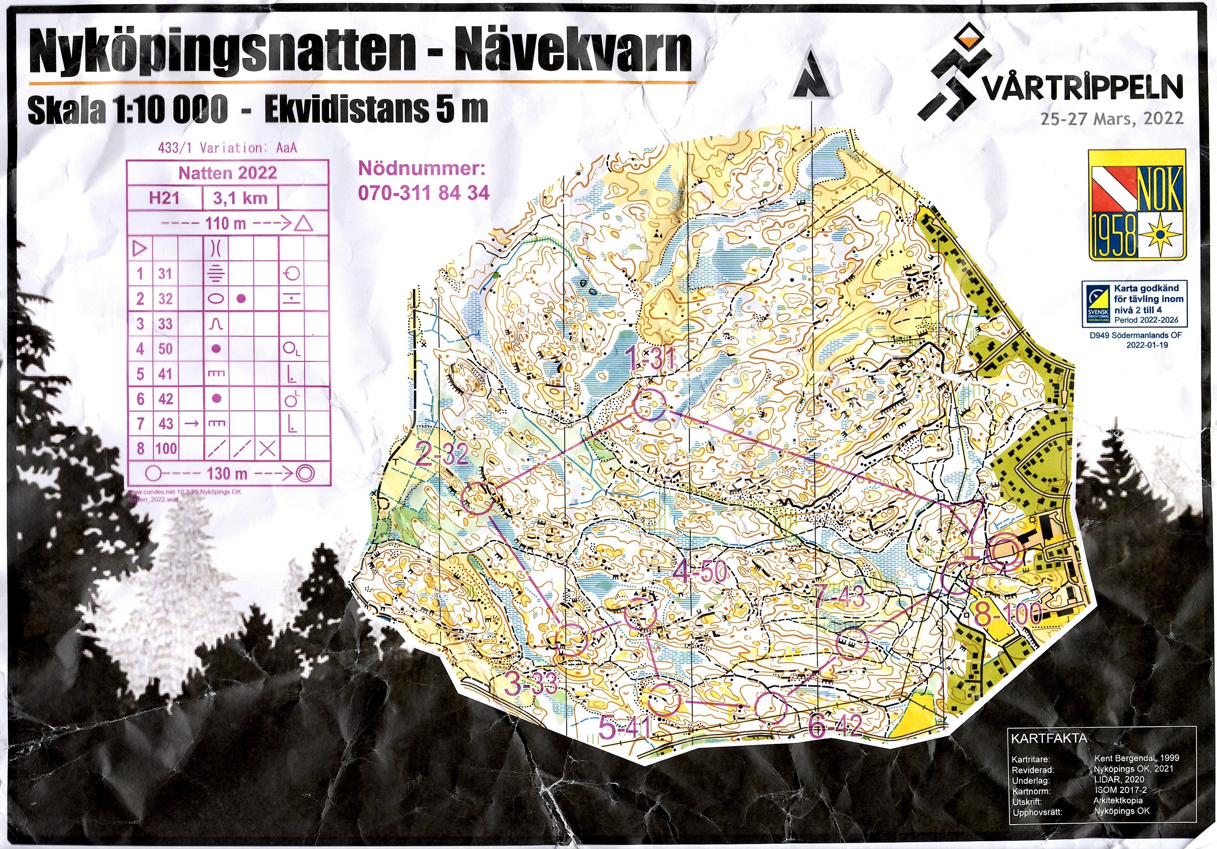 Nyköpingsnatten, varv 1 (2022-03-25)