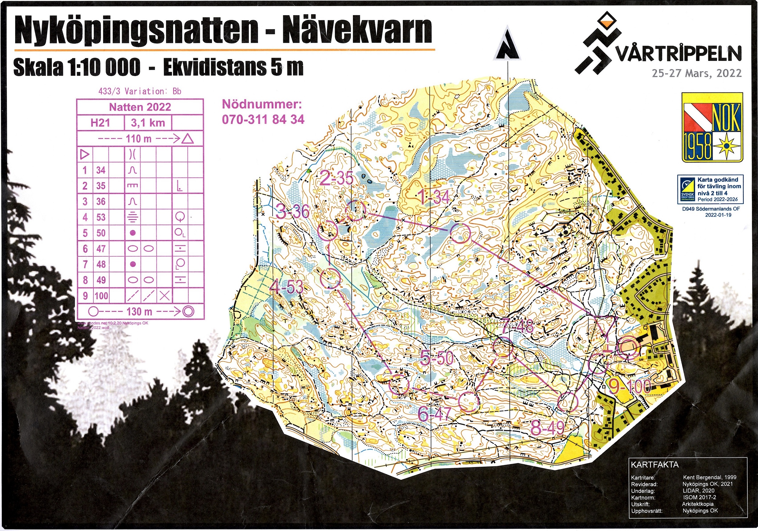 Nyköpingsnatten, varv 3 (2022-03-25)