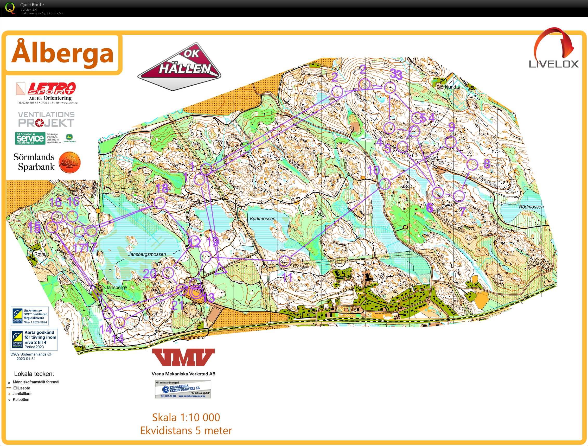 Stigtomtakavlen, Sträcka 2 (2023-04-22)
