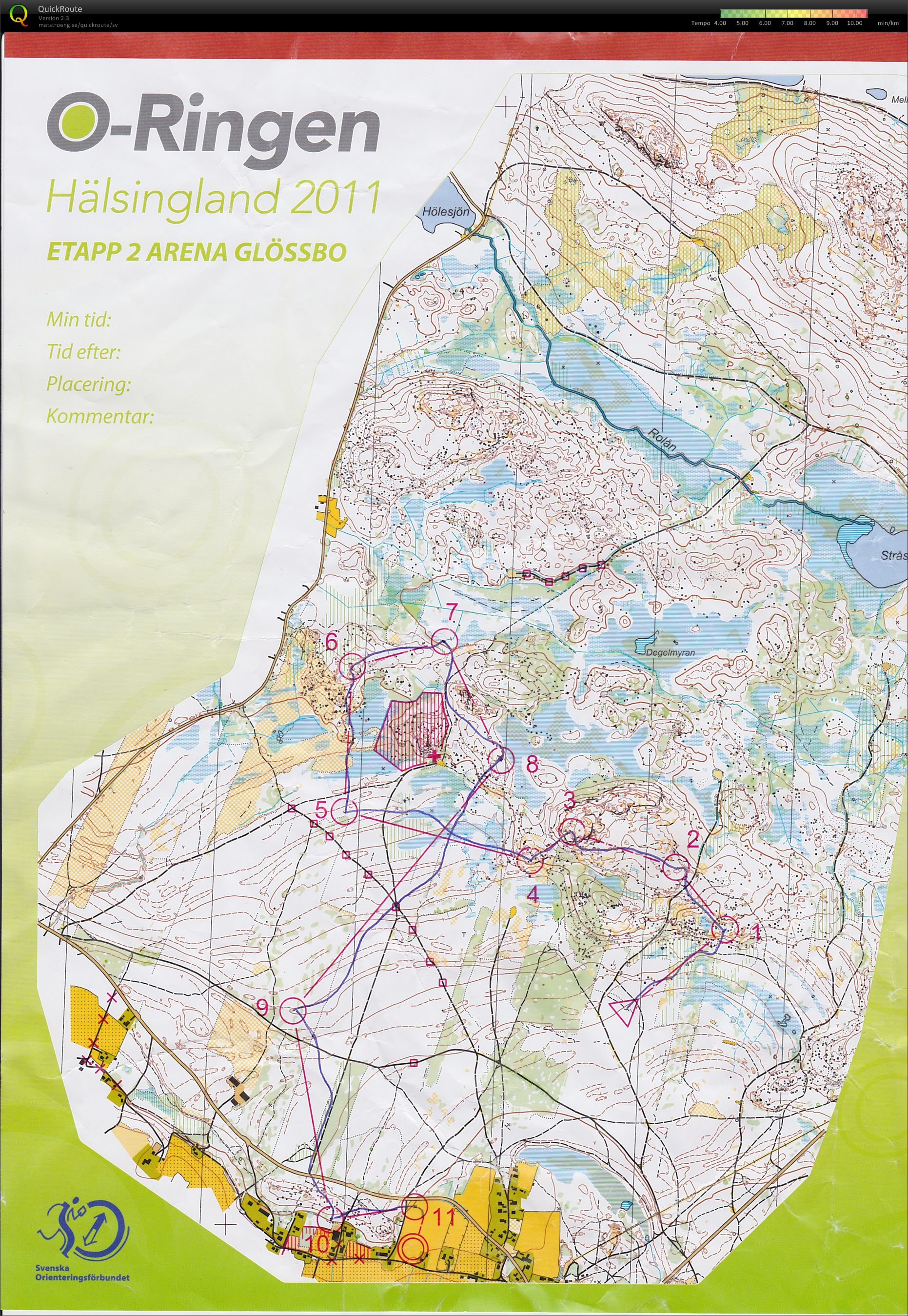 O-ringen, Etapp 2 (2011-07-25)
