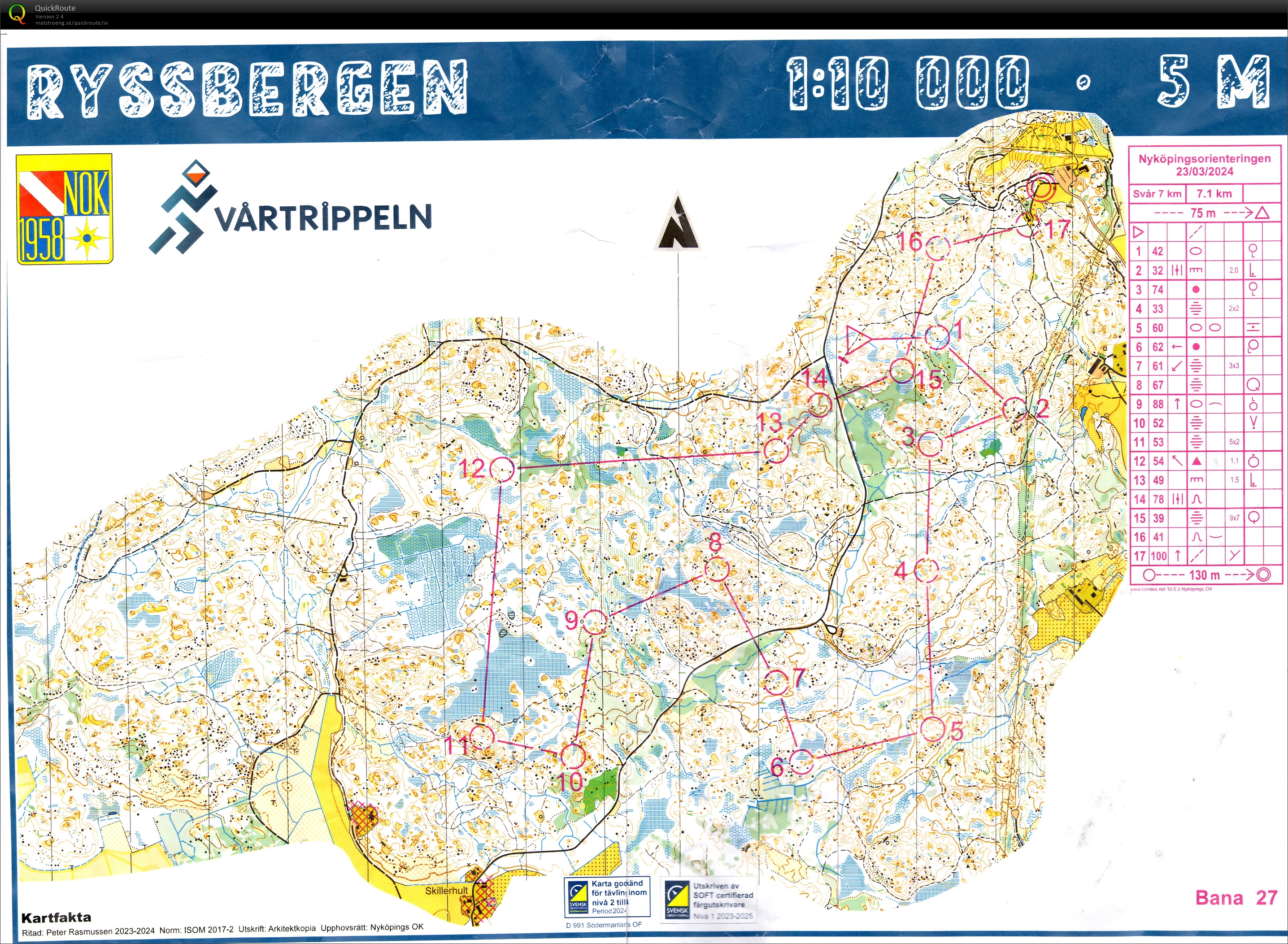 Nyköpingsorienteringen, Öppen 7 (2024-03-23)