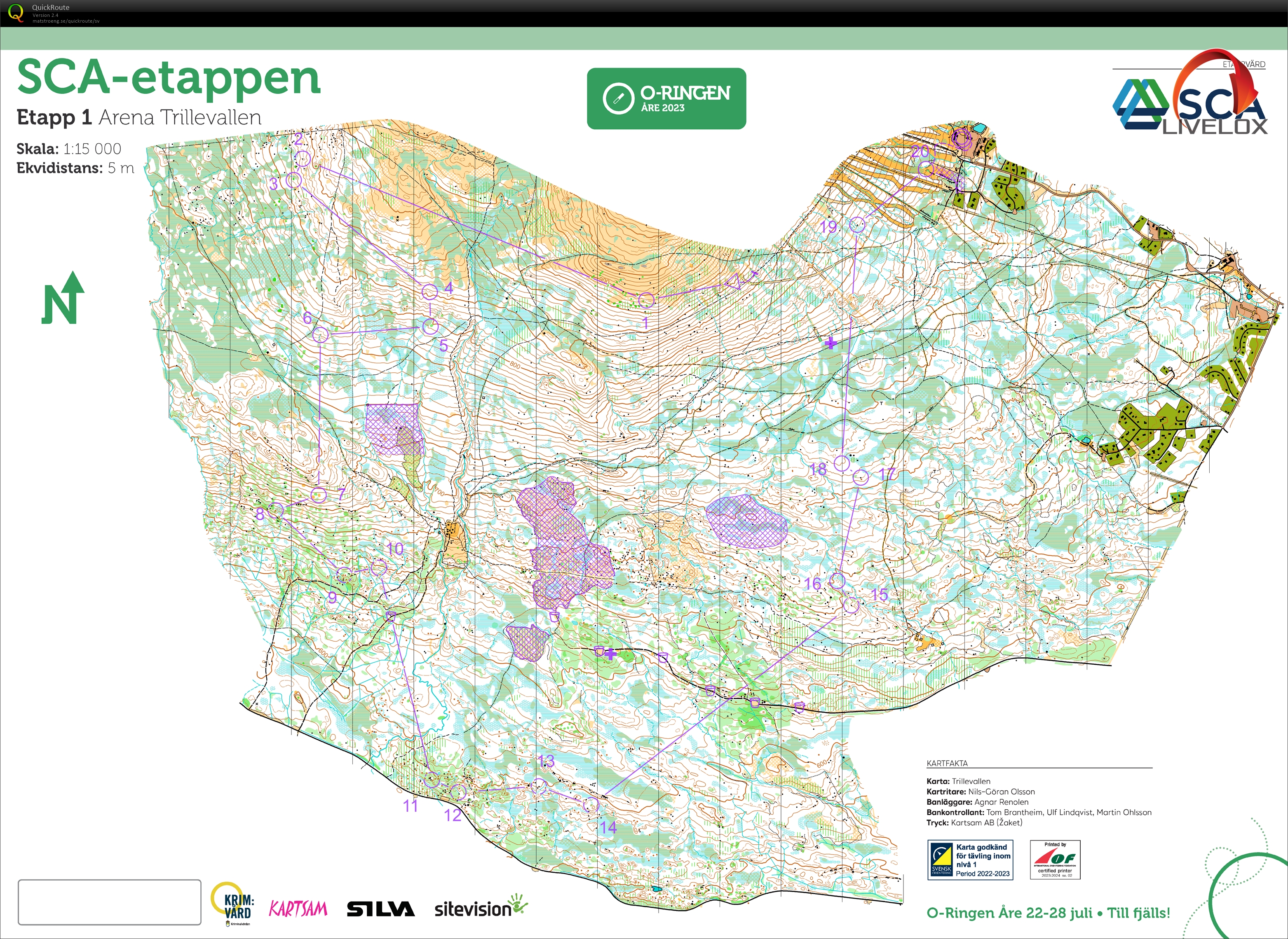 O-ringen, Etapp 1 (23-07-2023)
