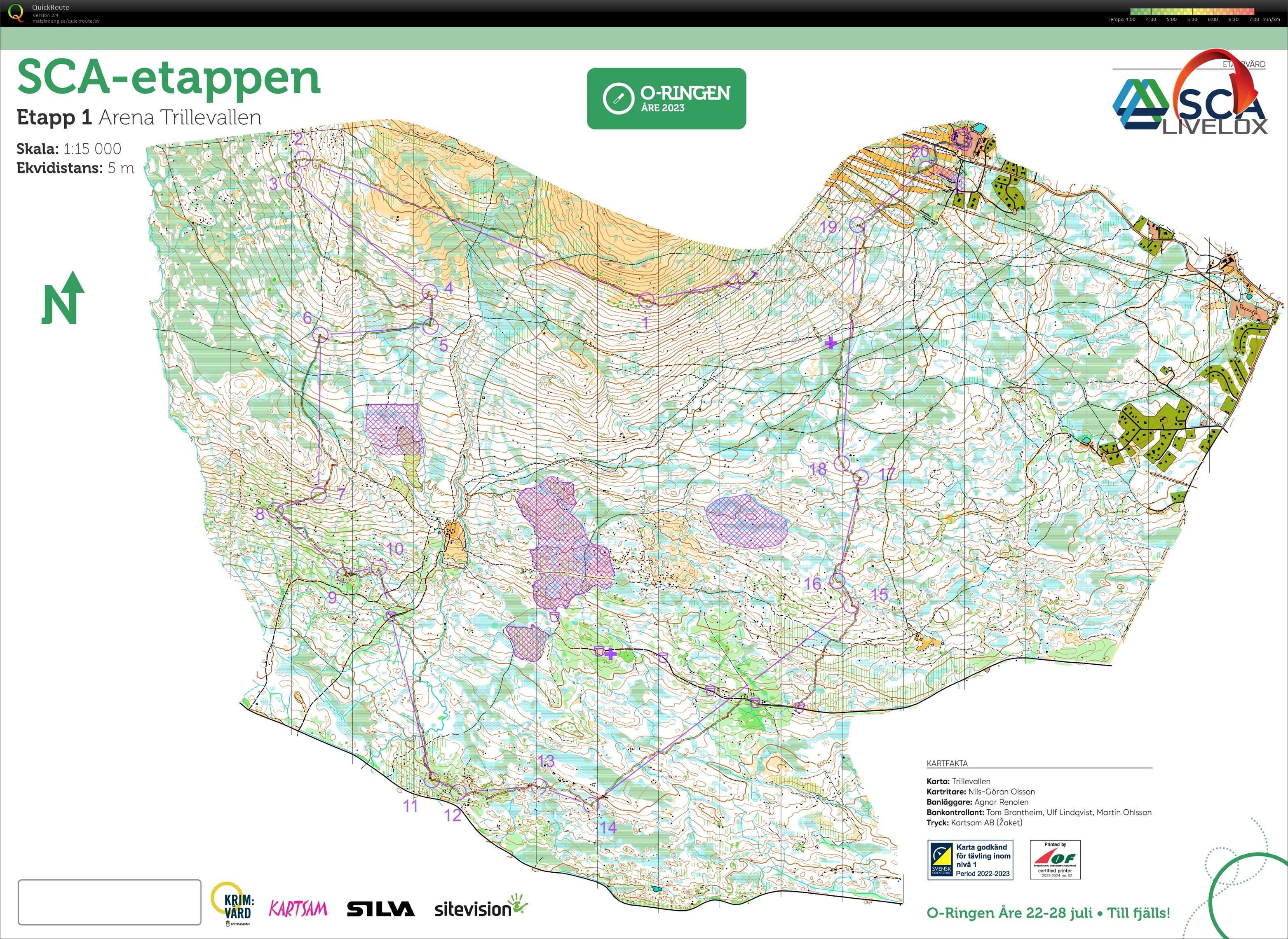 O-ringen, Etapp 1 (23-07-2023)