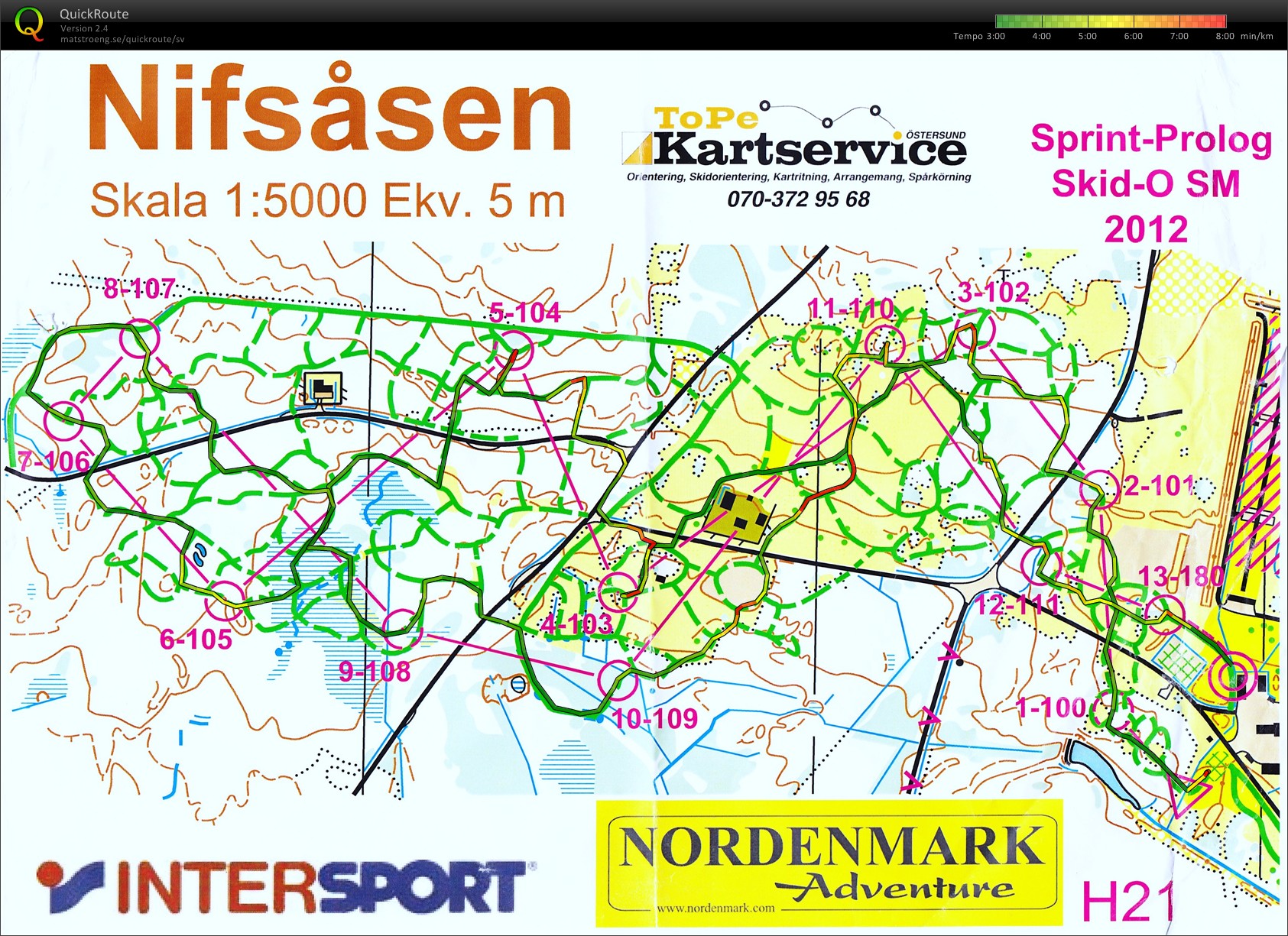 Skid-O Östersund, Sprintprolog (2012-01-28)