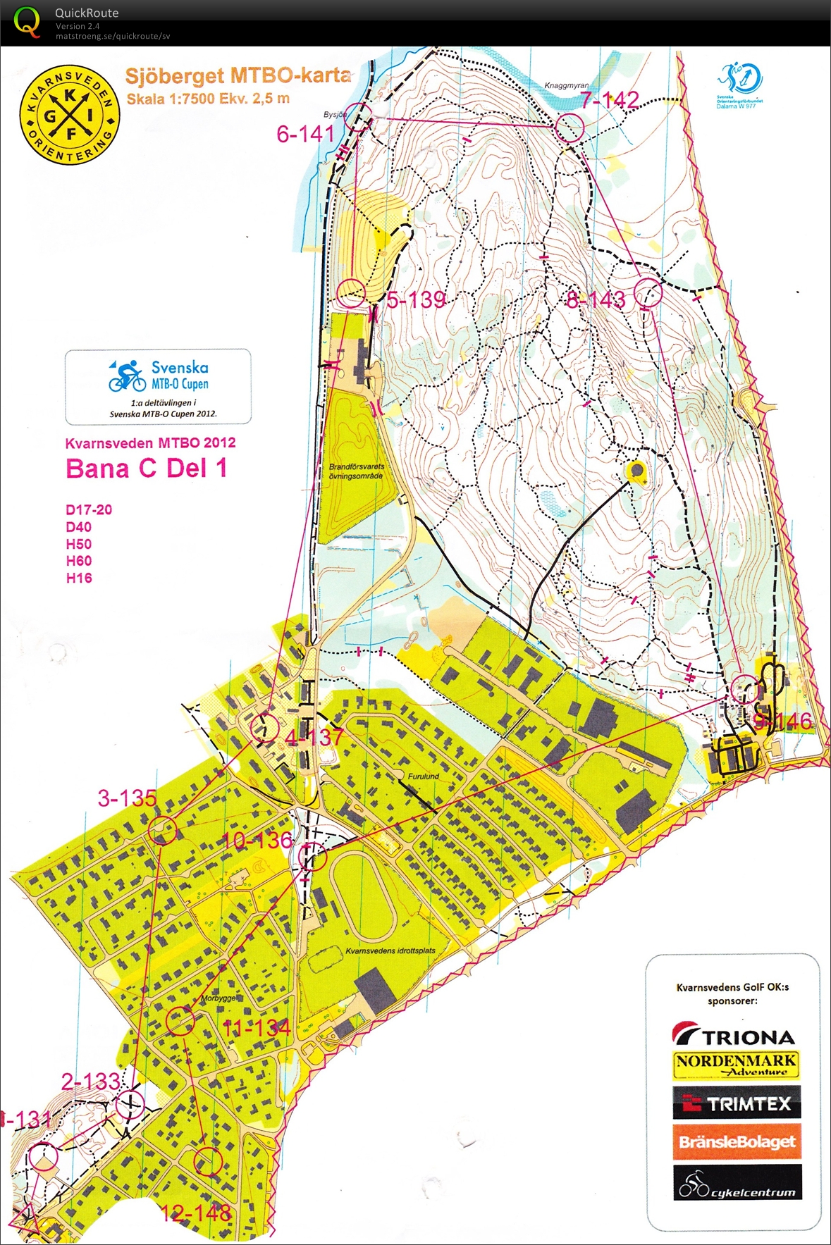 Kvarnsvaden MTB-O, del 1 (2012-05-13)