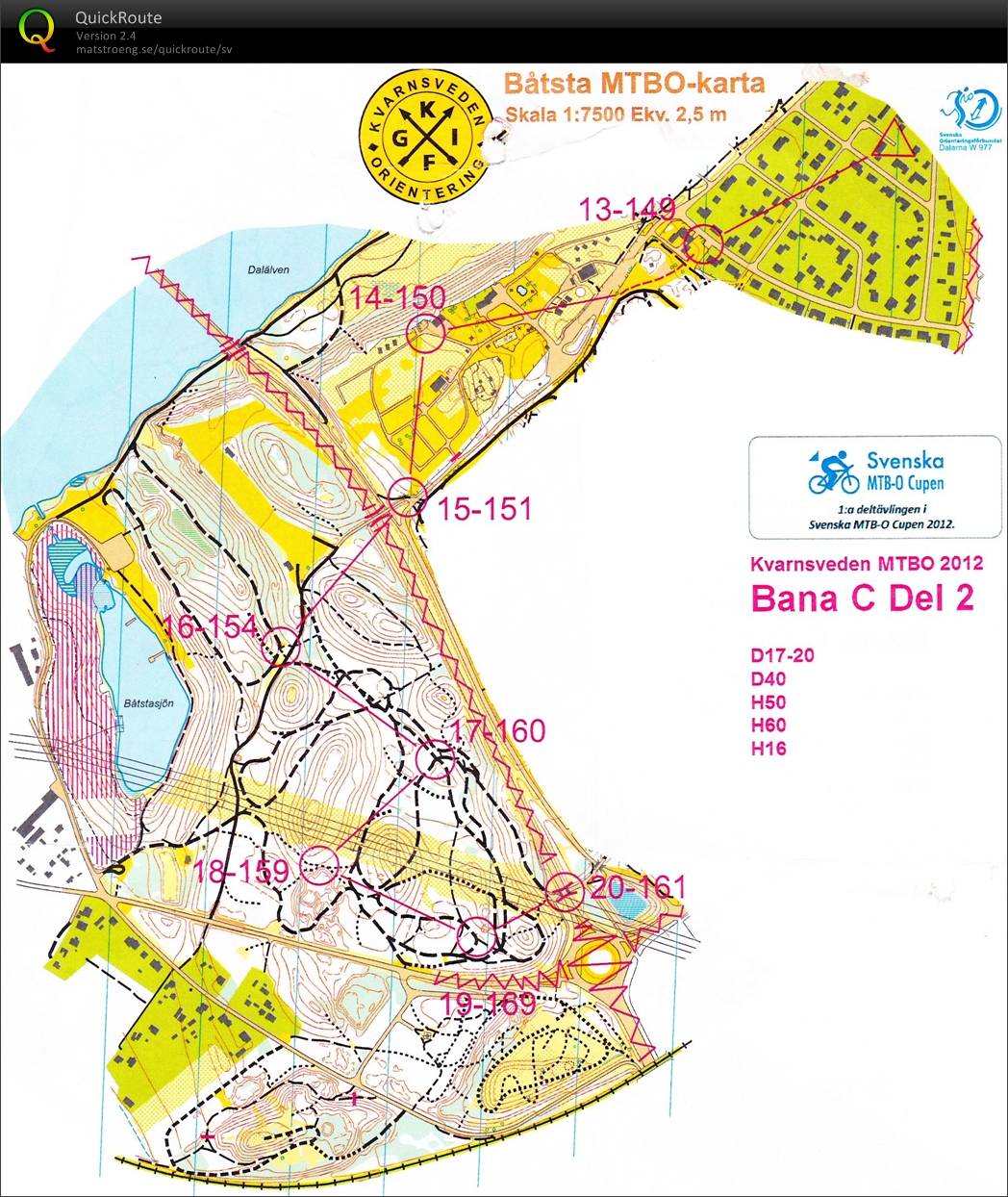 Kvarnsveden MTB-O, del 2 (2012-05-13)