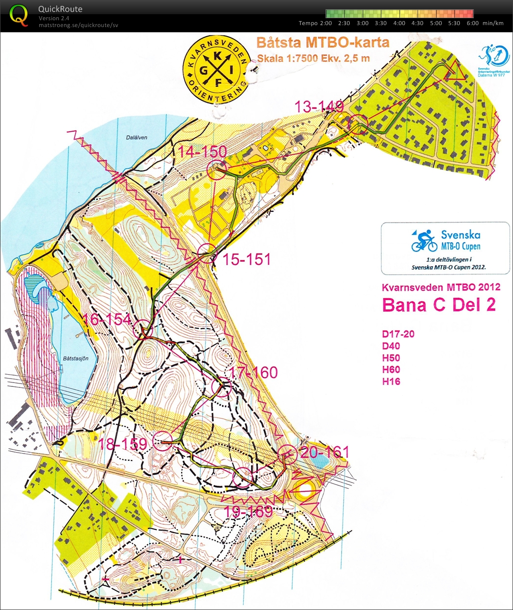 Kvarnsveden MTB-O, del 2 (2012-05-13)