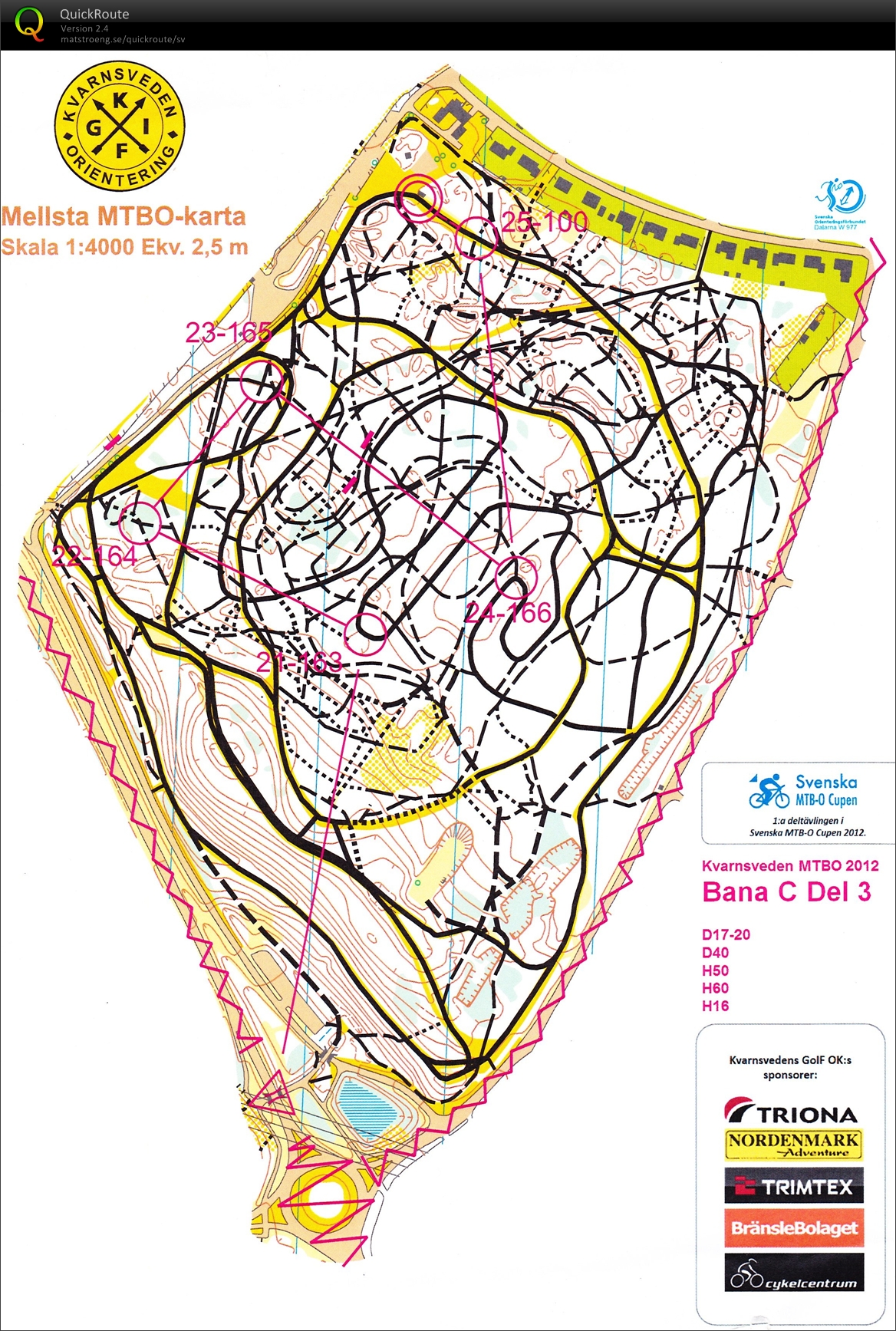 Kvarnsveden MTB-O, del 3 (2012-05-13)
