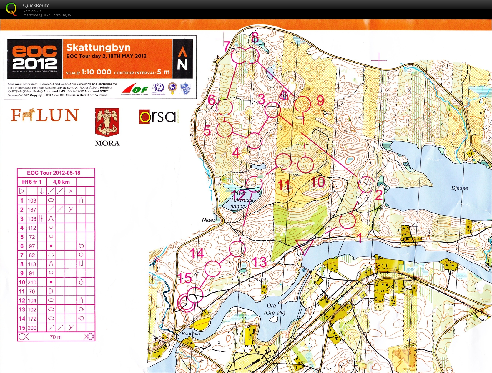 EOC Tour, Etapp 2 (2012-05-18)
