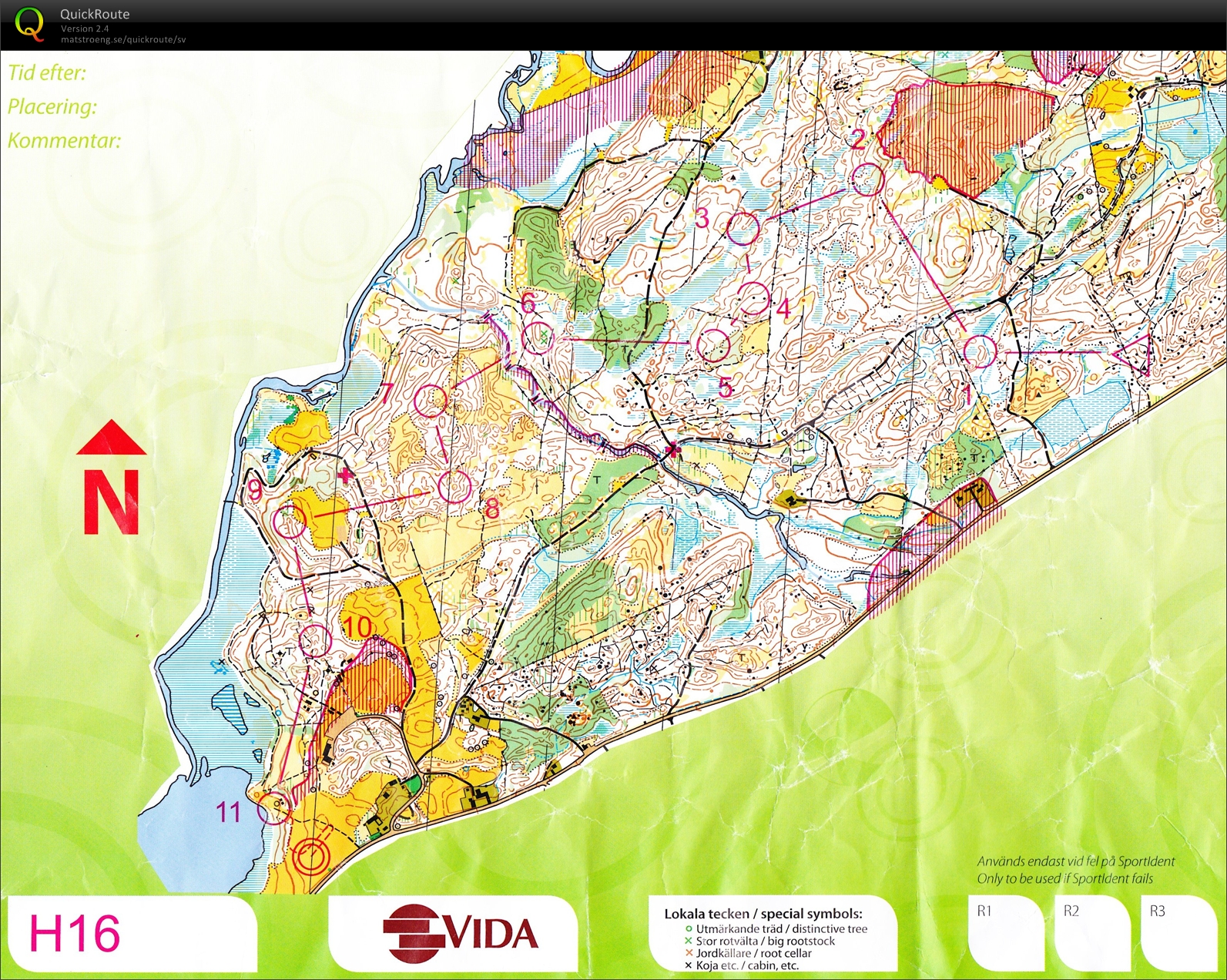 O-ringen, Etapp 2 (23/07/2012)