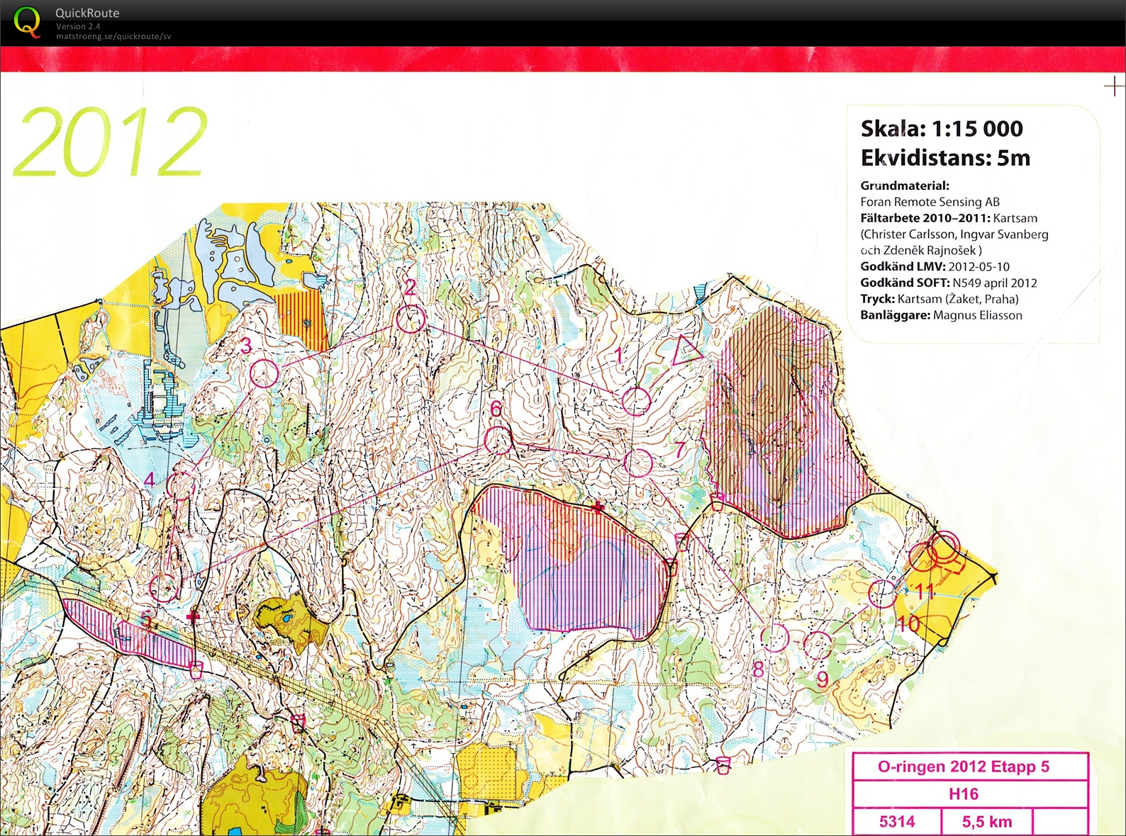 O-ringen, Etapp 5 (2012-07-27)