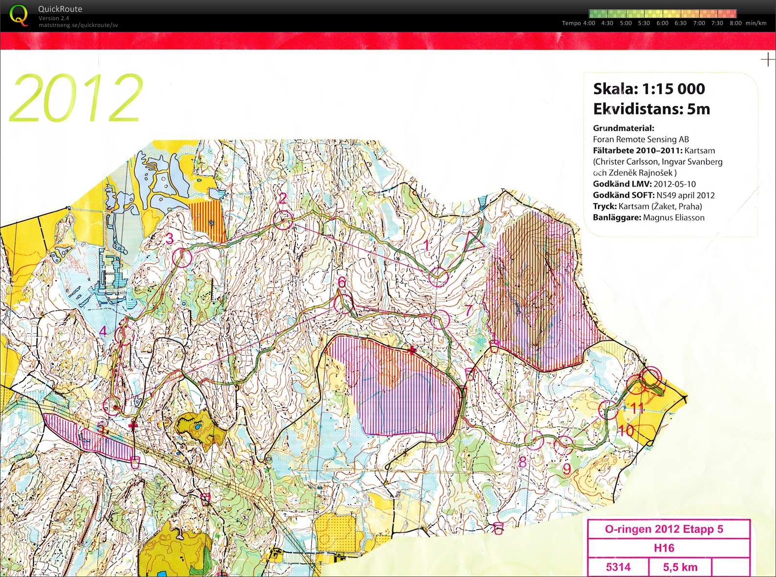 O-ringen, Etapp 5 (2012-07-27)