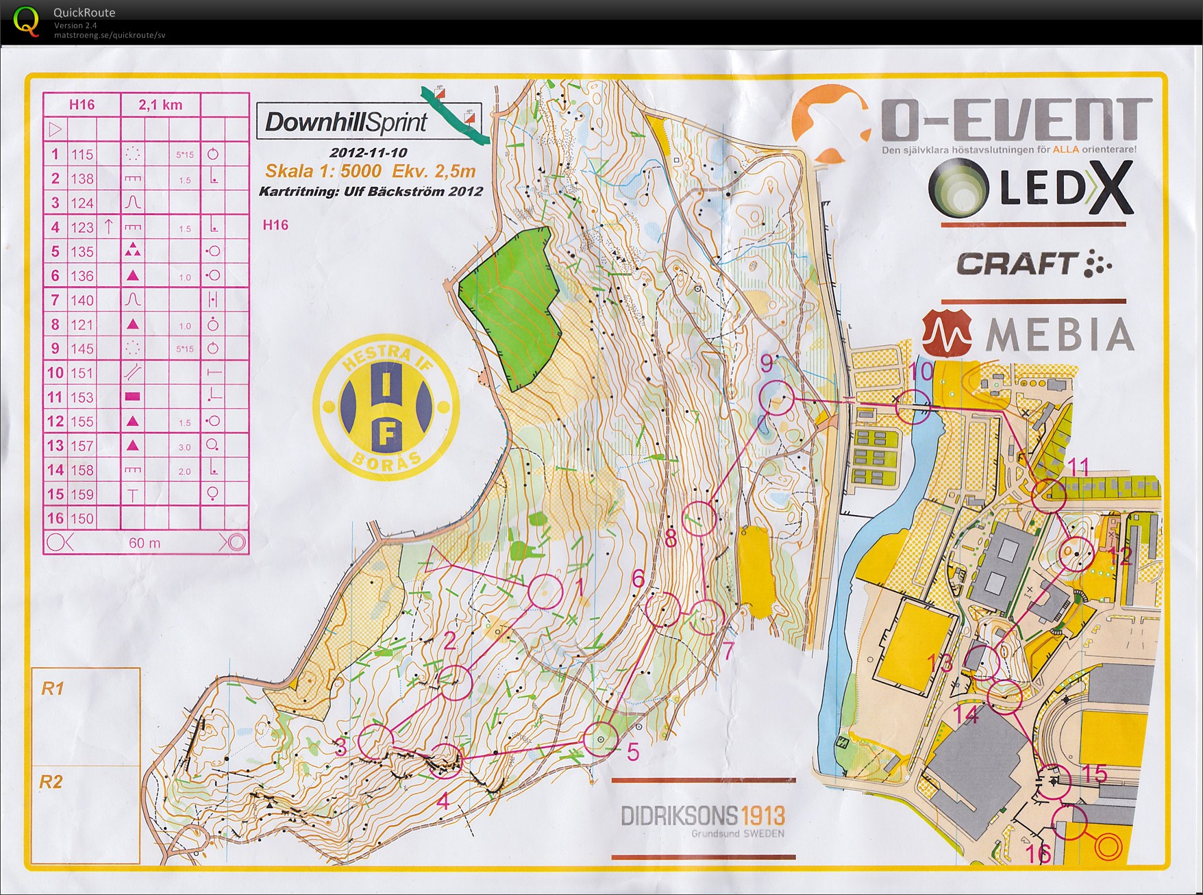 O-Event, Downhill Sprint (2012-11-10)