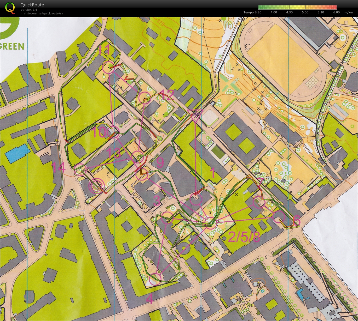 Sprintintervaller, Bana 1 (2013-07-10)