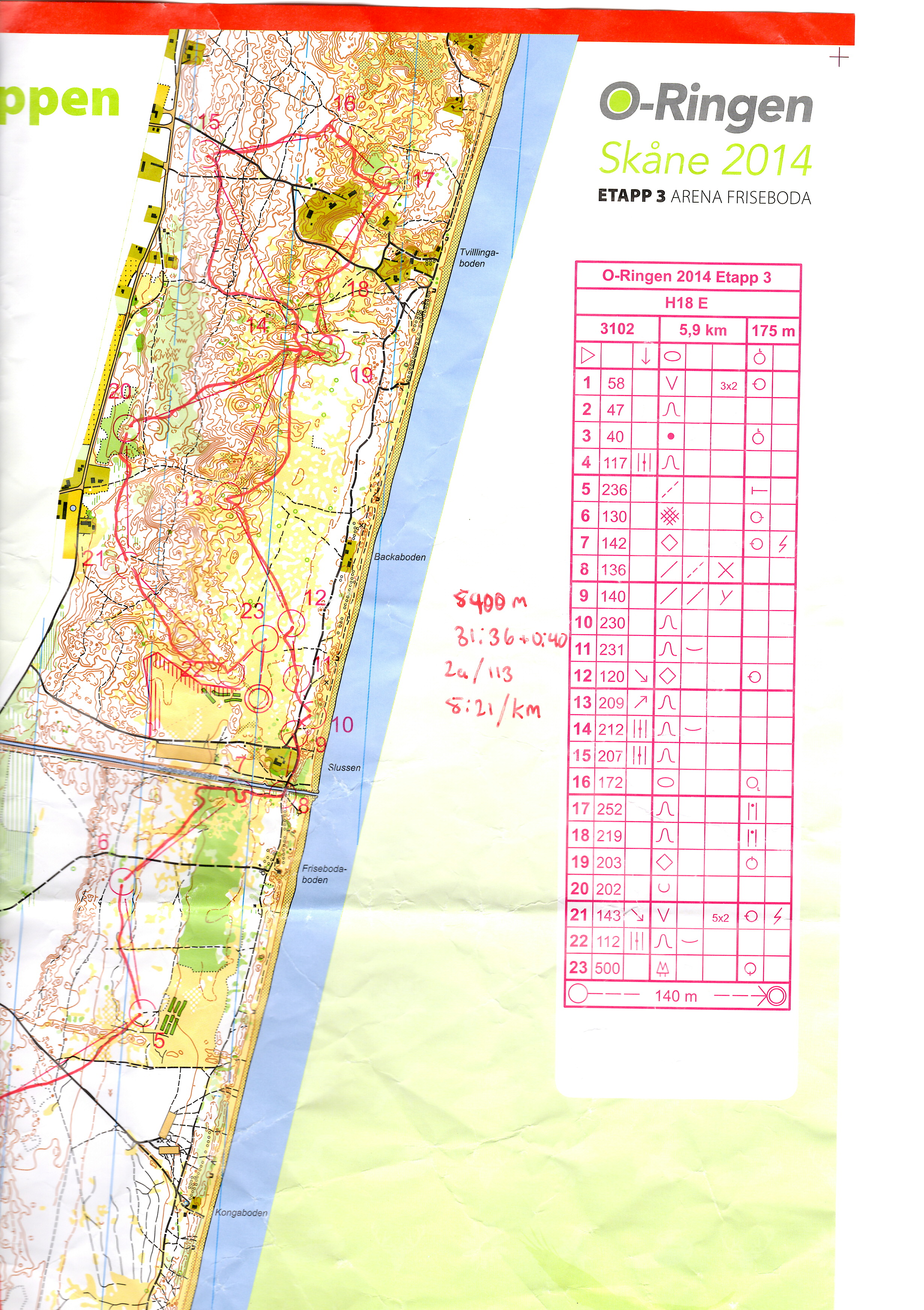 O-ringen, Etapp 3 (2014-07-22)
