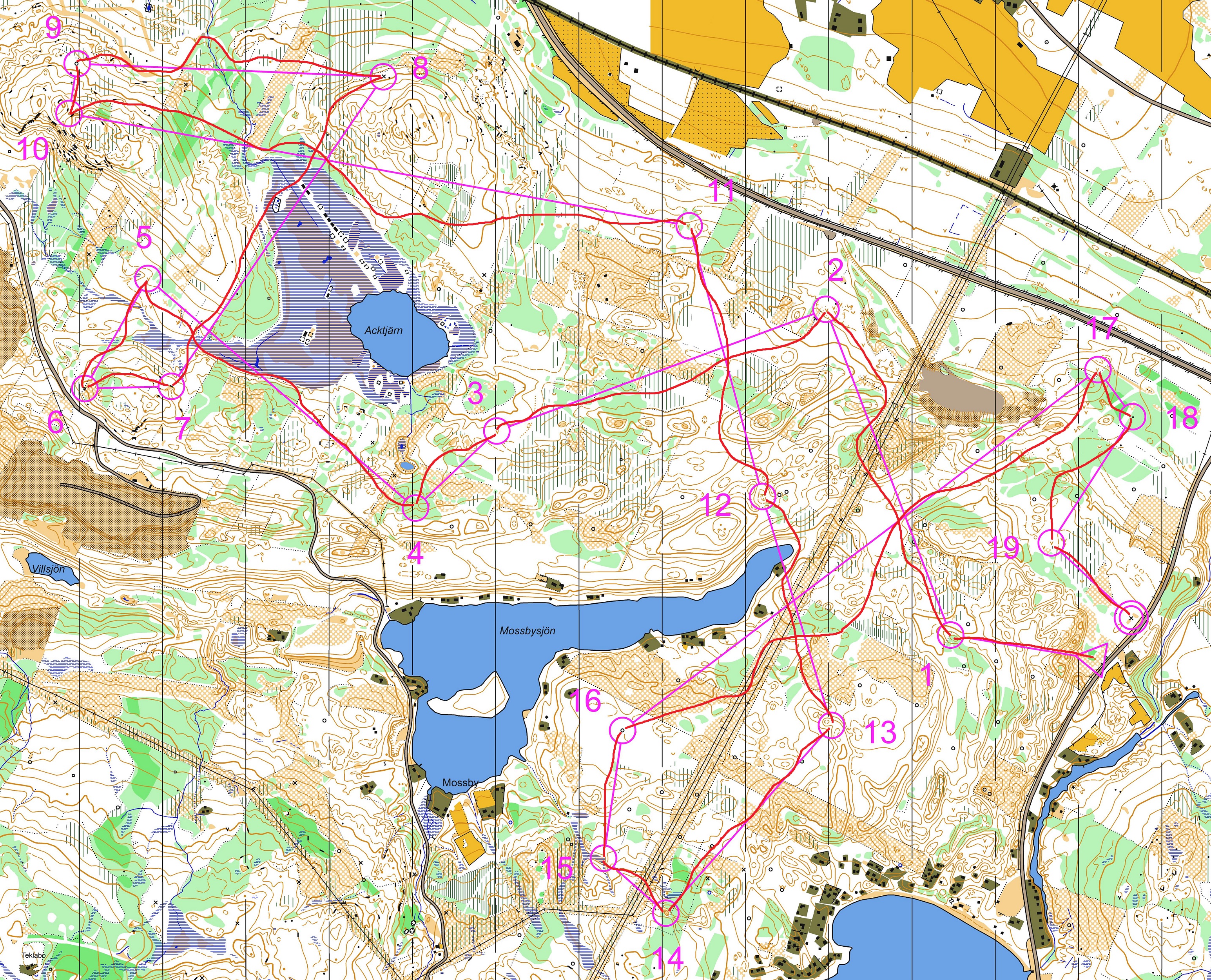 Långpass Dammsjön (2014-11-15)