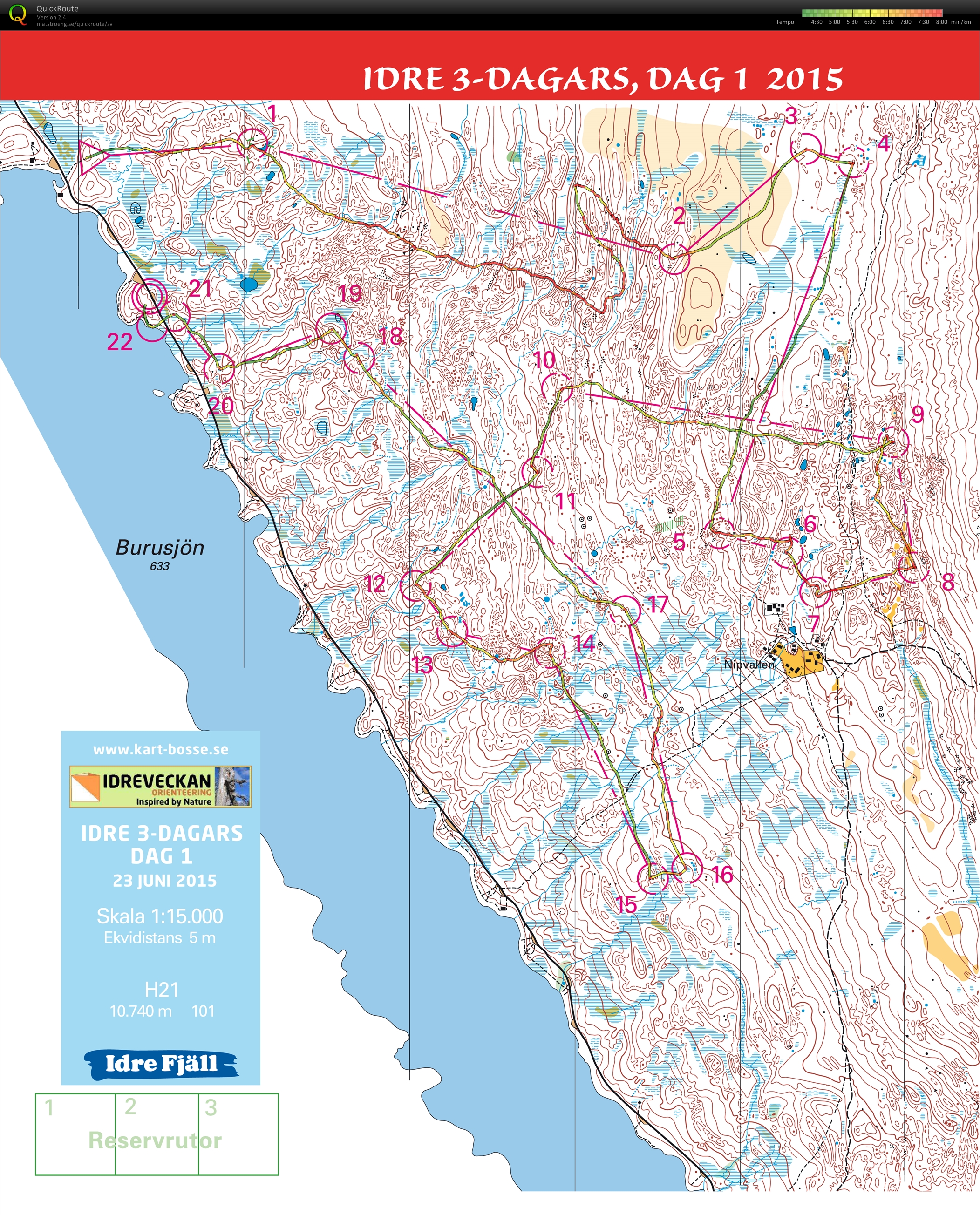 Idre 3-dagars, etapp 1 (2015-06-23)