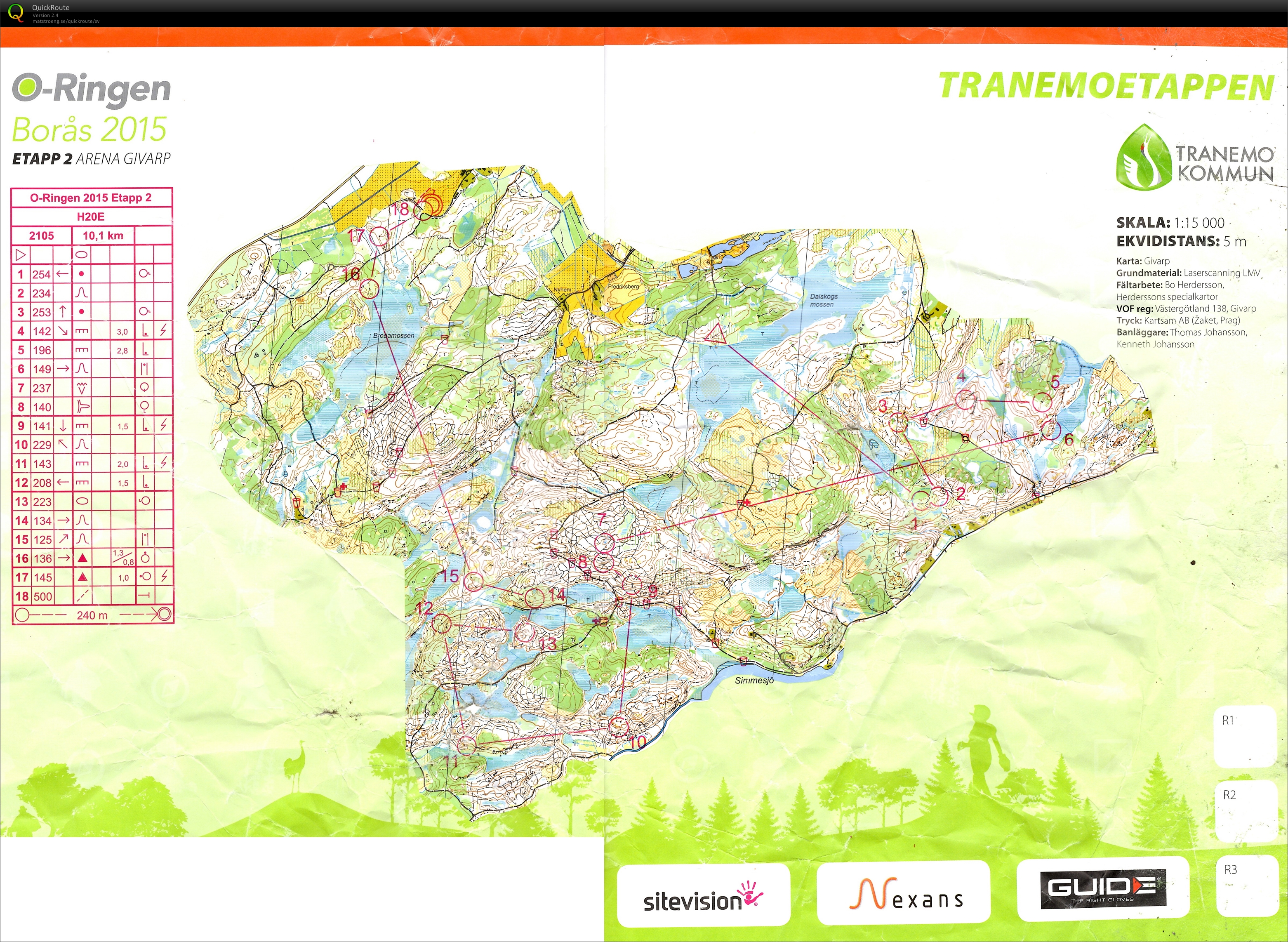 O-ringen, Etapp 2 (2015-07-20)