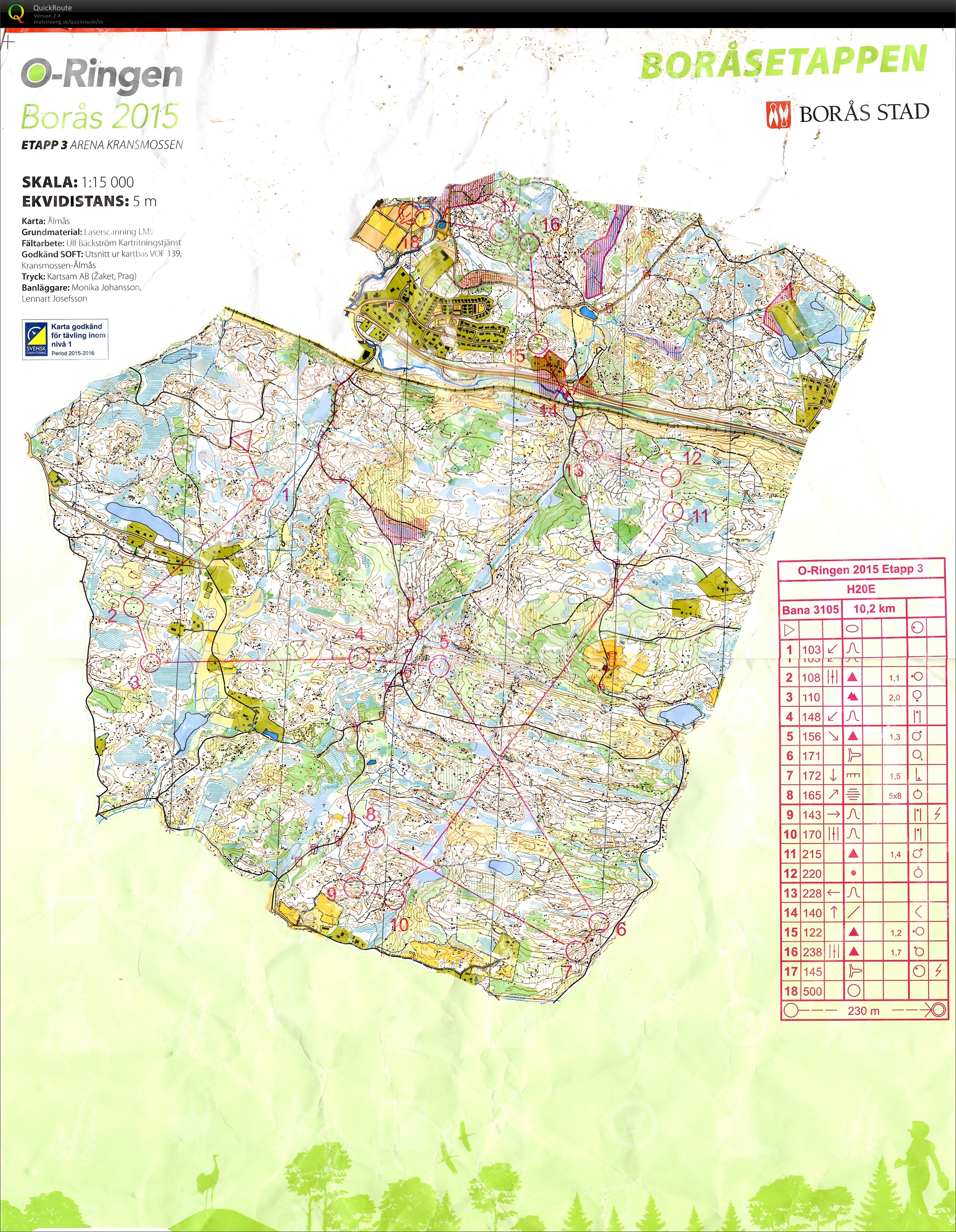 O-ringen, Etapp 3 (2015-07-22)