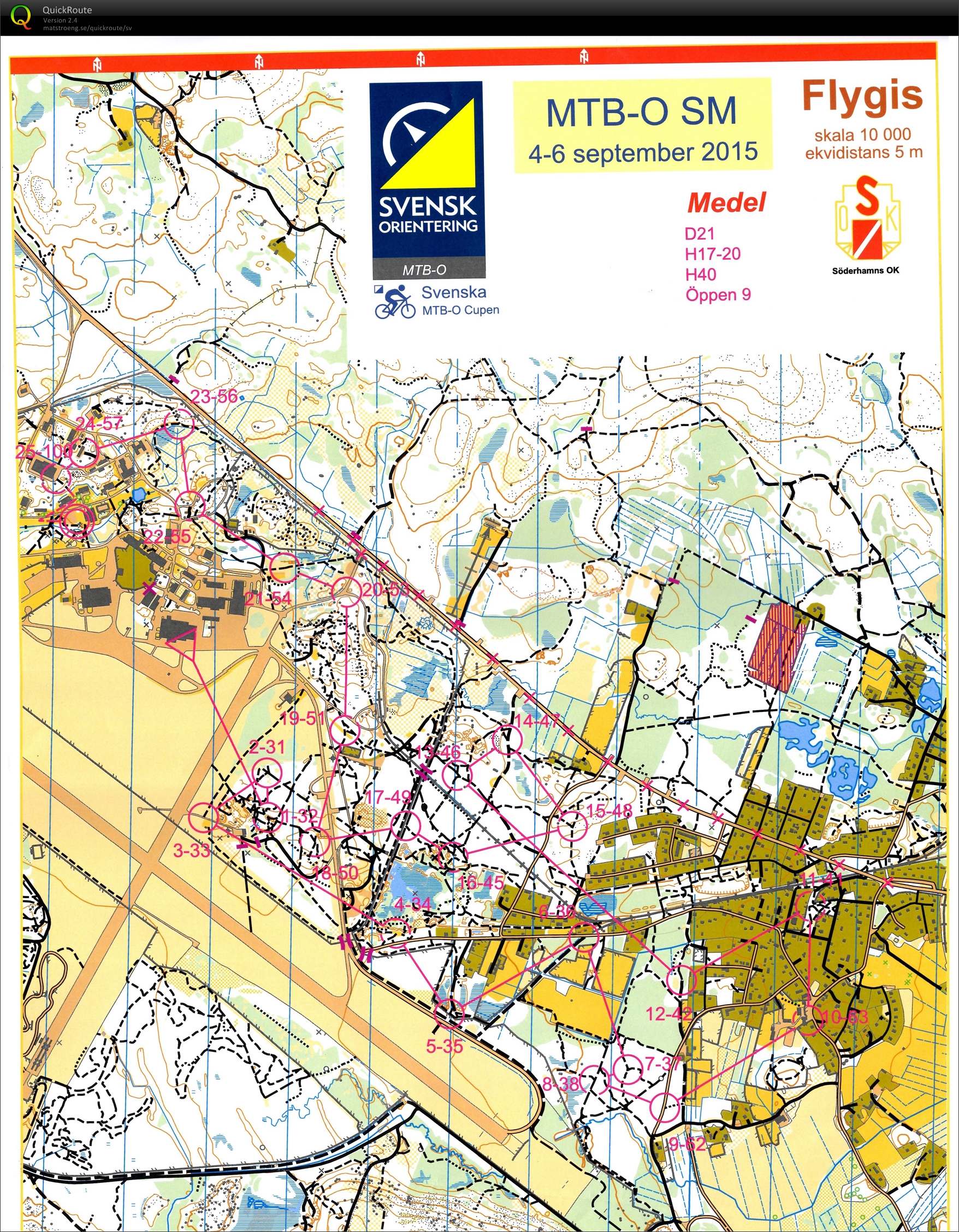 MTB-O SM, Medel (2015-09-06)