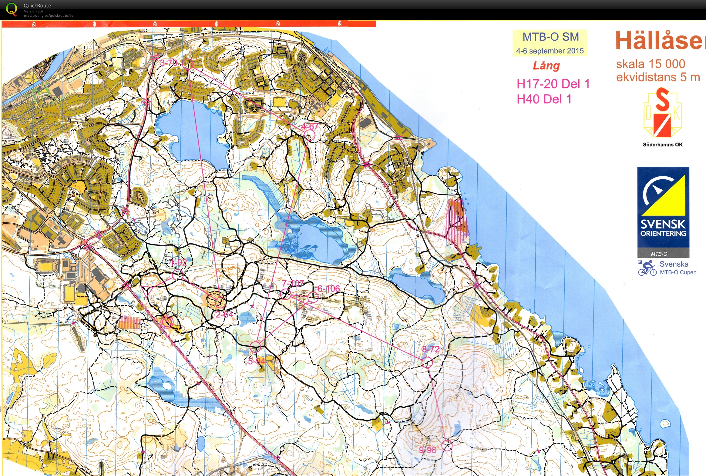 MTB-O SM, Lång, del 1 (2015-09-05)