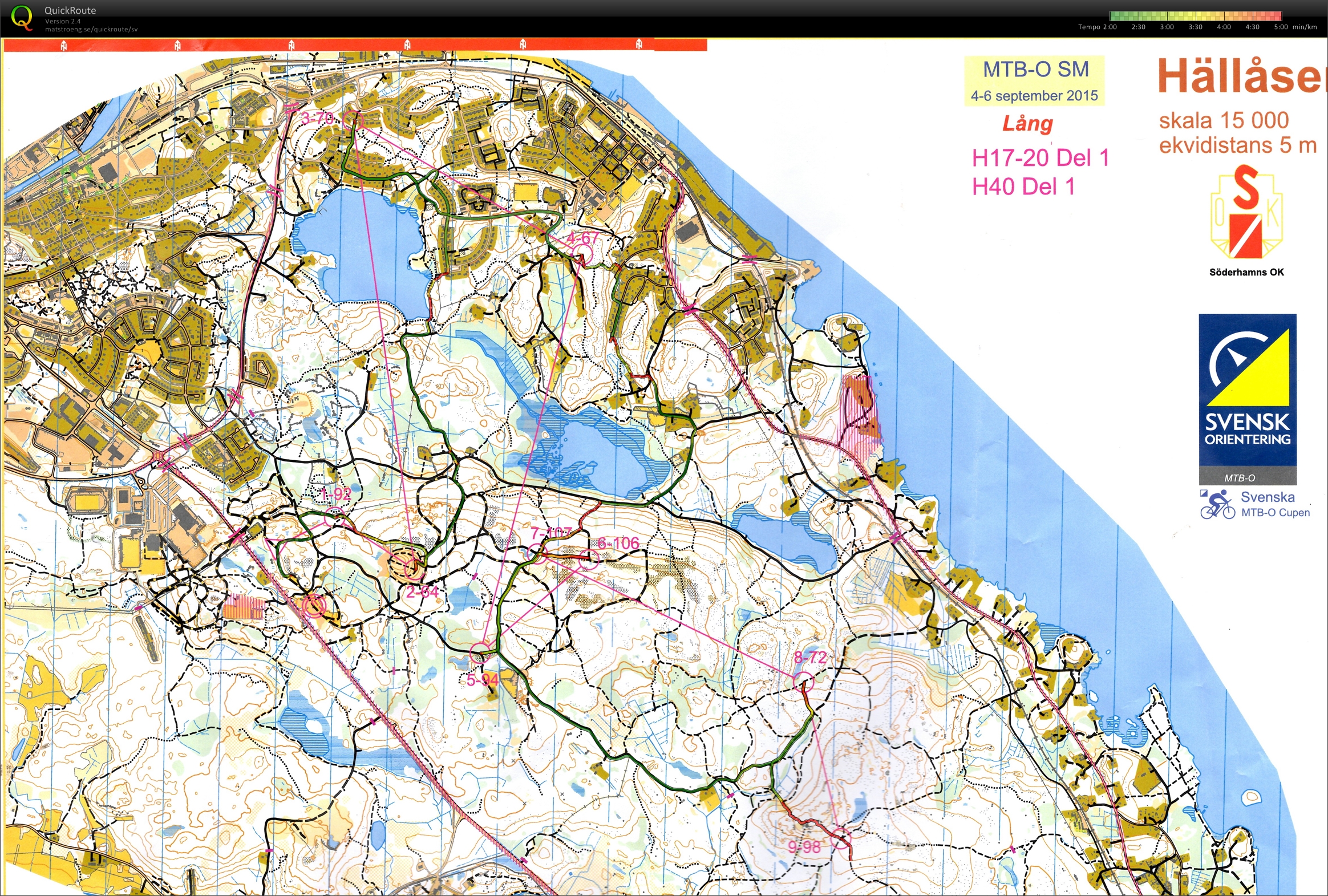 MTB-O SM, Lång, del 1 (2015-09-05)