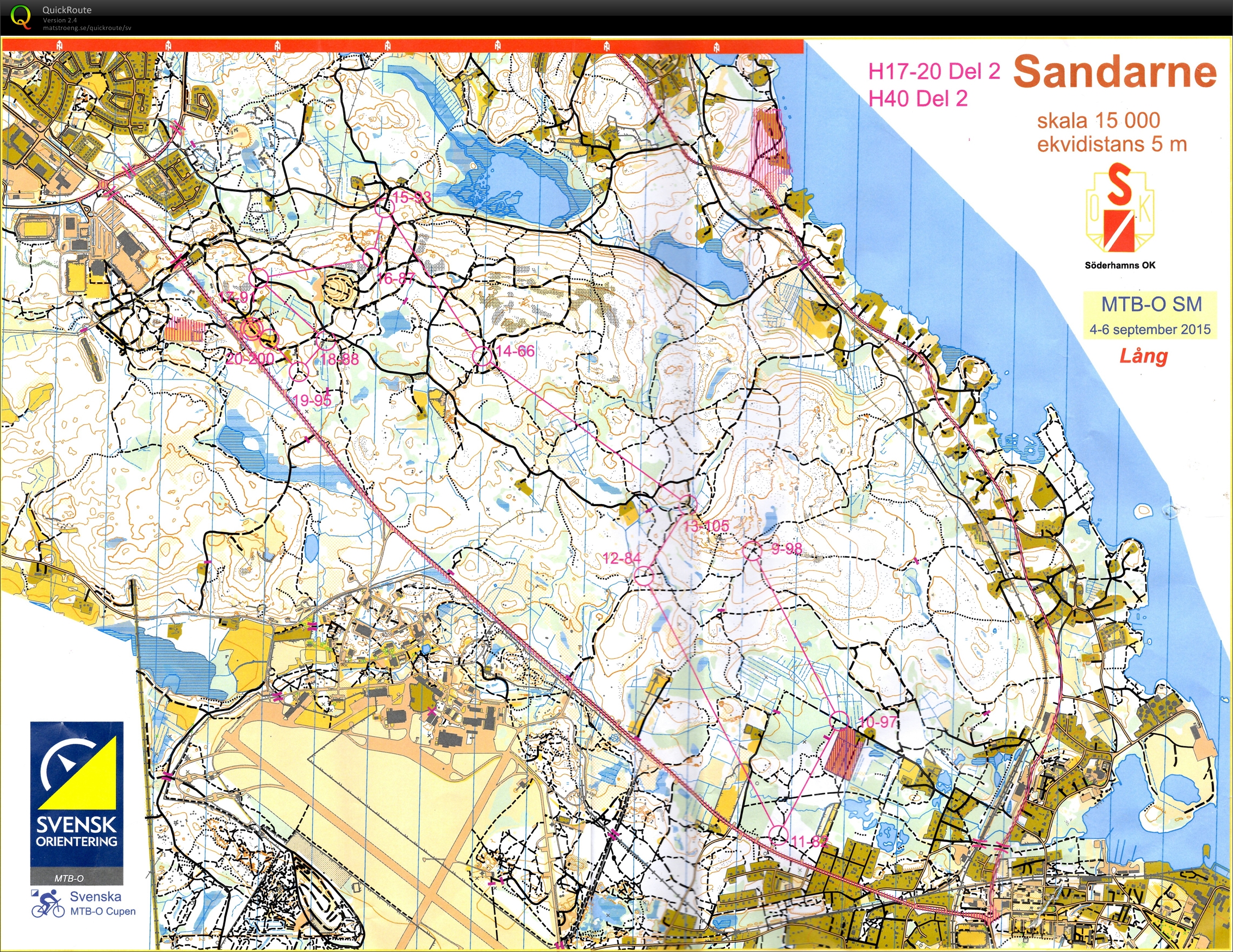 MTB-O SM, Lång, del 2 (2015-09-05)