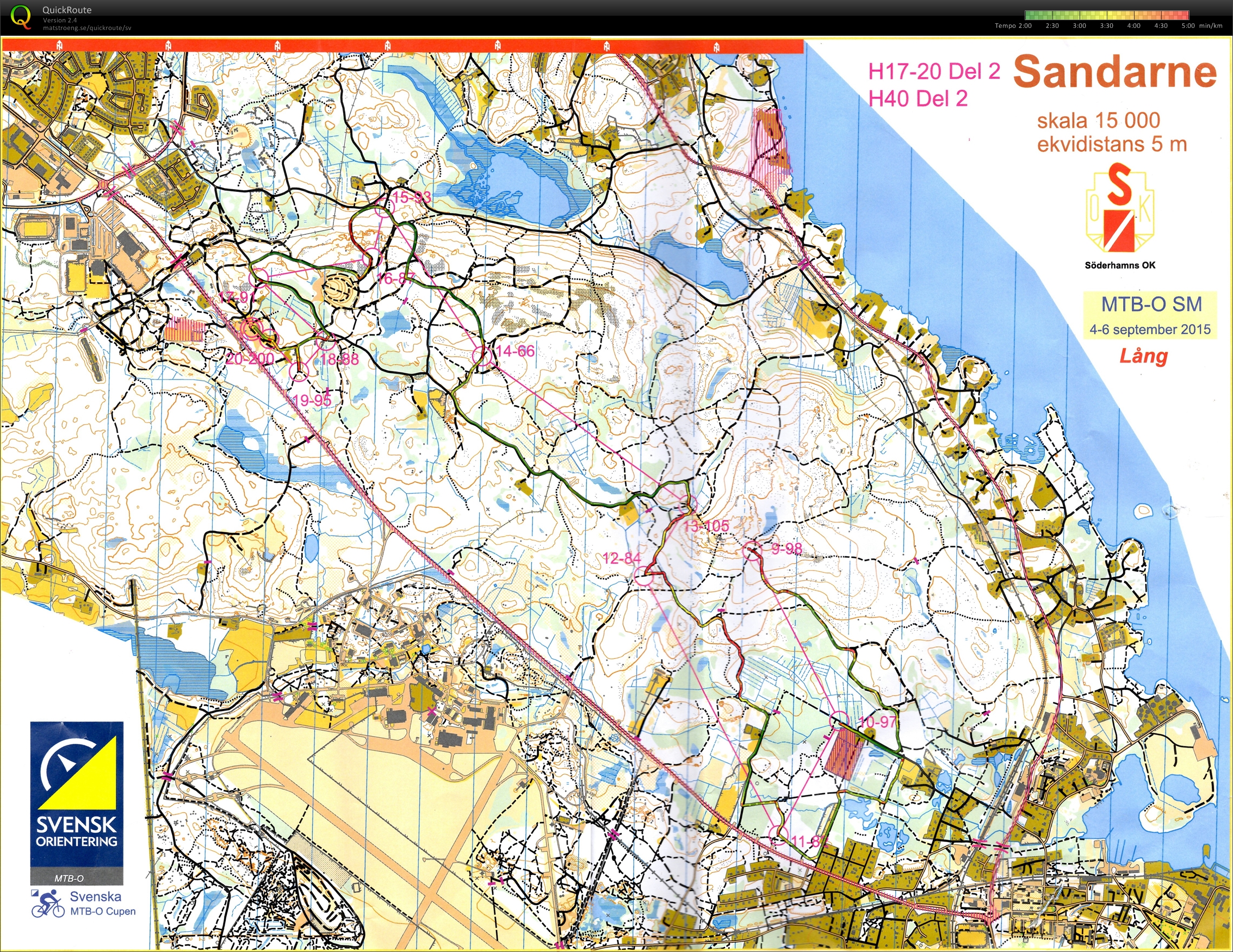 MTB-O SM, Lång, del 2 (2015-09-05)