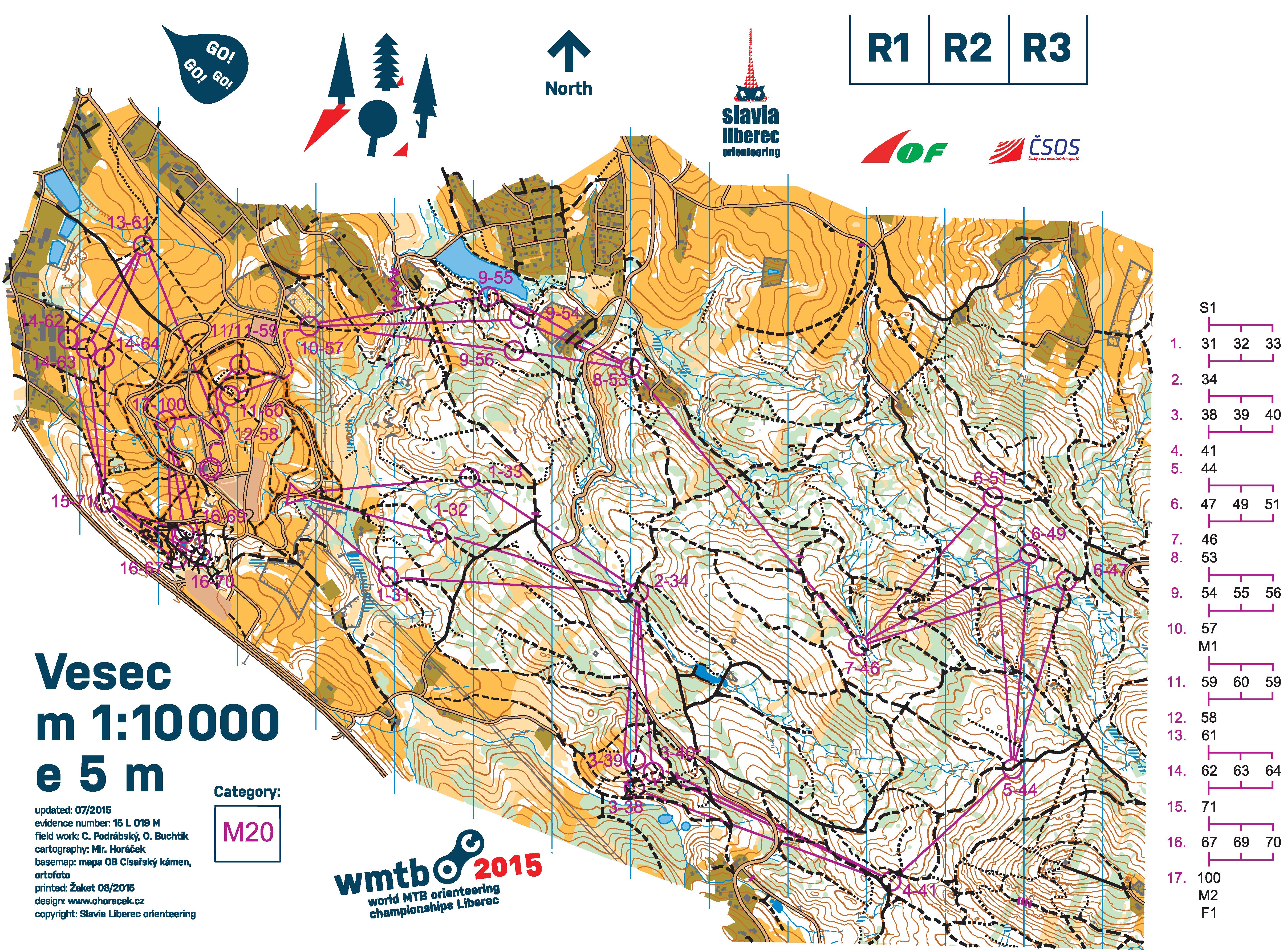 JVM MTB-O, Stafett (2015-08-22)