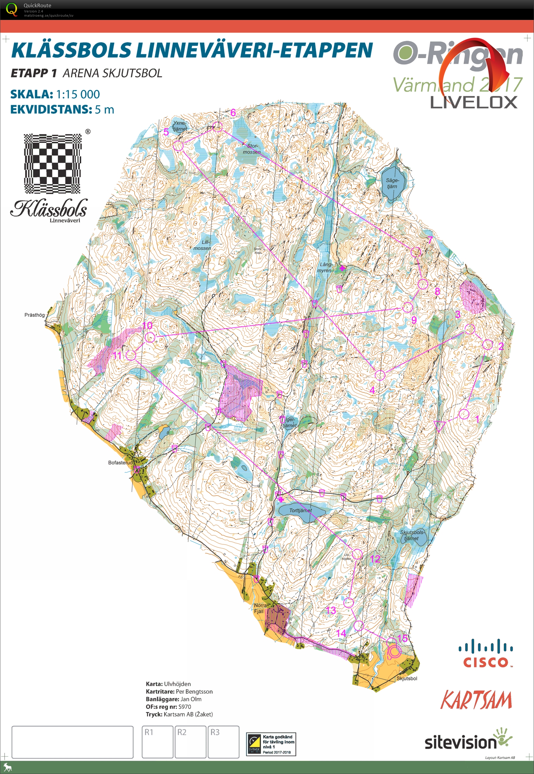 O-ringen, Etapp 1 (2017-07-23)