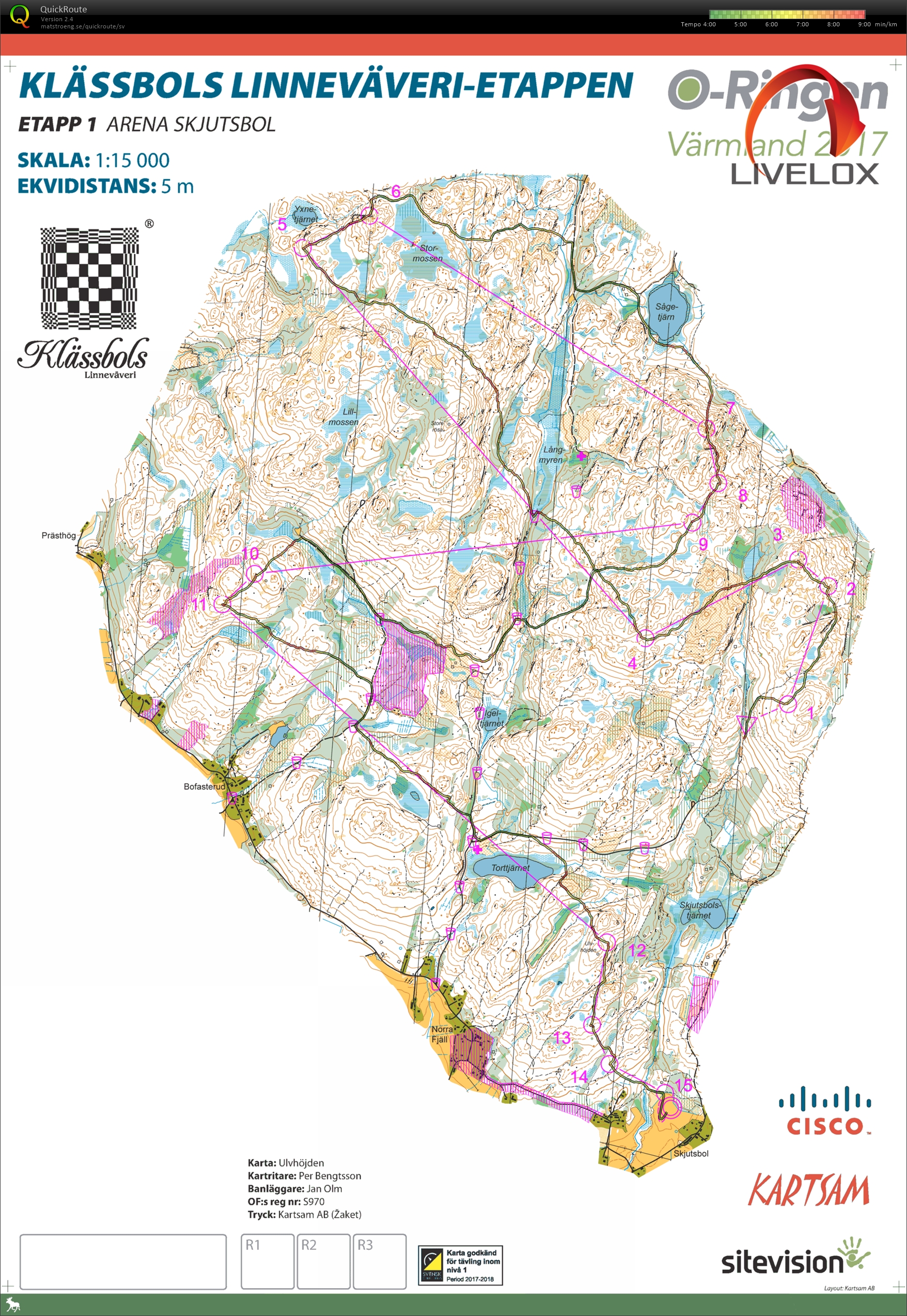 O-ringen, Etapp 1 (2017-07-23)